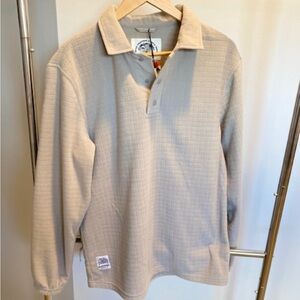 NWT Bearded Goat men’s waffle fleece Alturas rugby pullover